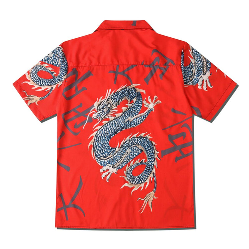 "Golden Dragon" Unisex Men Women Streetwear Graphic Shirt Daulet Apparel