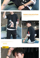 Anime Streetwear top – Hip Hop Kahaki T Shirt Short Sleeve Kawaii Harajuku Cat T Sh