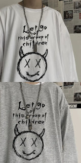 Y2k Oversized shirt – Men Long Sleeve T Shirts Autumn Print Gothic Vintage Ulzzang