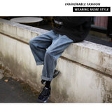 wide legs jeans men fashion retro solid color casual straight jean pants mens streetwear hip hop denim pants mens trousers m 3xl unique jeans style 3690