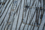 2 Pieces Sets Men Fashion Striped Printed Short Sleeves Single Breasted Loose Shirts and Shorts Joggers Streetwear Hip Hop Set
