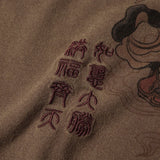Trapwear Aesthetic print tee – Lyprerazy Chinese Vintage Monkey King Embroidery T Shirt Men