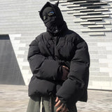 sadcore vintage anime featuring hip hop streetwear parka embroidered skull jacket harajuku little devil designer hood padded jacket coat winter outwear unisex