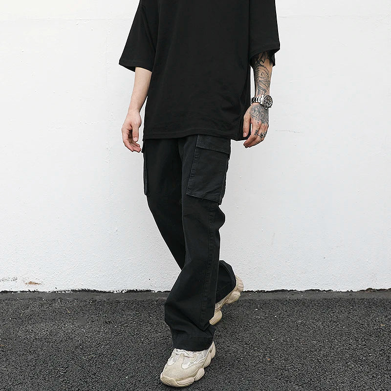 streetwear mens hip hop camouflage flare pants fashionable camo cargo pants male slim fit camouflage trousers women all match utility cargo pants