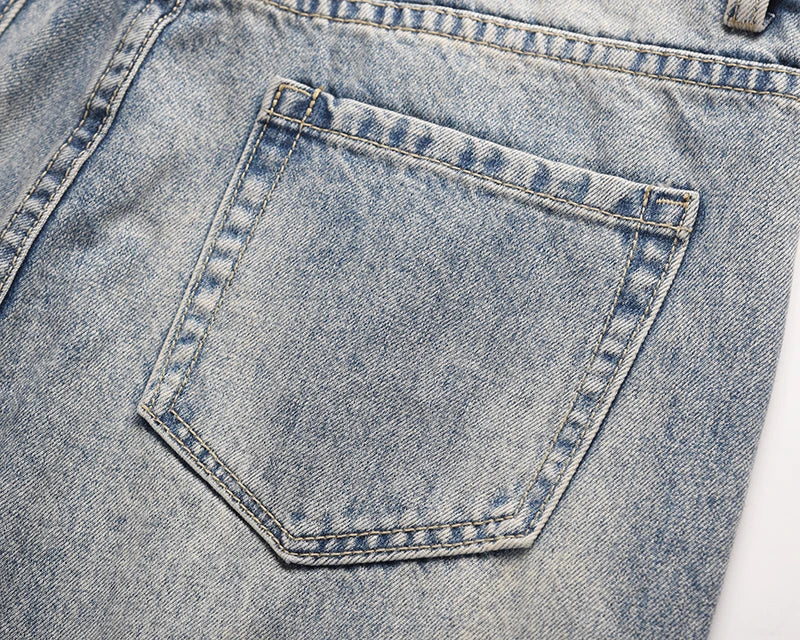 high street washed splash ink retro wide leg flared pants mens straight casual jeans for men harajuku loose denim trousers unique jeans style 4557