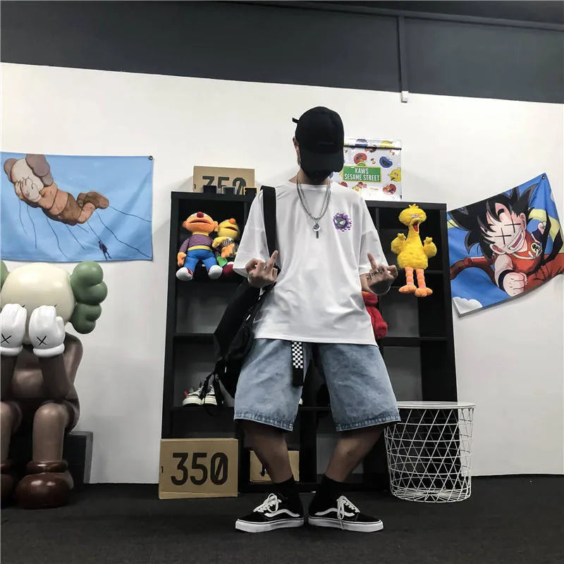Vaporwave Oversized shirt – Harajuku High Street Tshirt Streetwear Men Summer Cute Amine