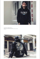 Fashion Harajuku Hoodie Sweatshirt Mens Casual Black Hip Hop Japan Pri