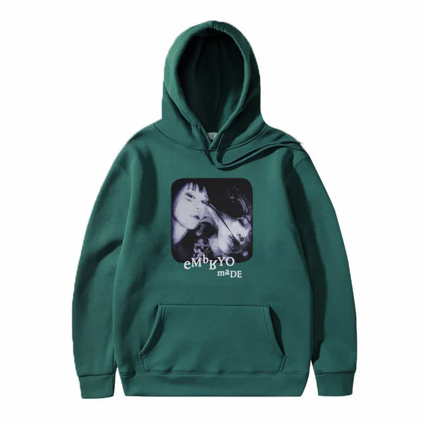 2021 Illusion Girl Letter Print Harajuku Hoodie Sweatshirt Hip Hop Str