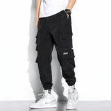 men pants spring and autumn cargo pants man fashion hip hop casual pants loose korean drawstring men joggers sweatpants unique joggers style 2460