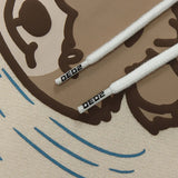 Men Hip Hop Streetwear Hoodie Sweatshirt Funny Bear Japanese Kanji Pul