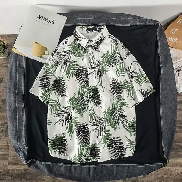 2020 Summer Men's shirts Fashion Hawaii Beach Short sleeve Tops Homme shirts Casual Harujuku Streetwear personality shirts men