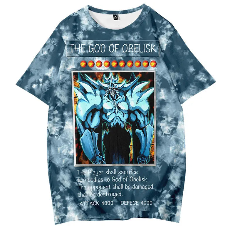 Harajuku Aesthetic print tee – Yu Gi Oh Tshirt Streetwear Men Casual High Street Japan 3D P