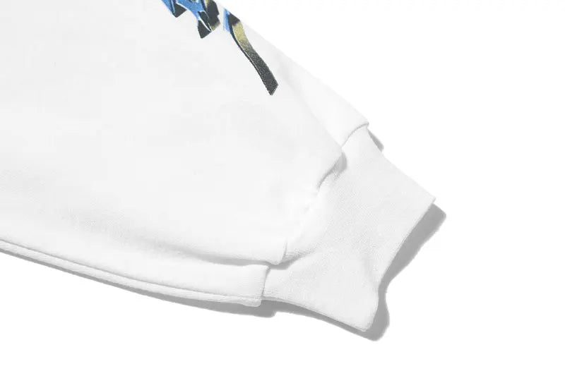 Glitchcore Fashion – Gonthwid Creative 3D Angel Print Long Sleeve Tees Shirts Str – Modern Streetwear for Everyone
