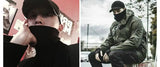 techwear street knit hoodie with oversized flame detail for urban fall winter outfits, street fashion menswear trend for seas