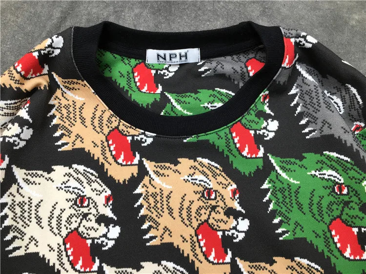 New High Quality 2018 Men Different Wolf Hoodies Hoody Hooded Sweatshi