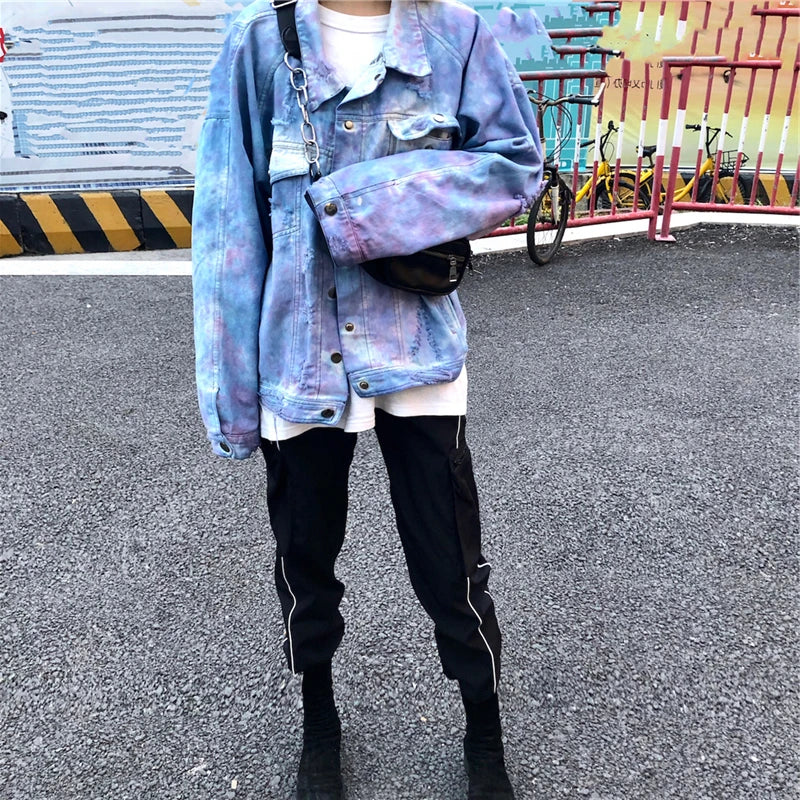 menswear fashion piece featuring high street destroyed washed jean jackets coat men casual single breasted denim streetwear new fashion hip hop outerwear jacket design – premium quality jacket for men