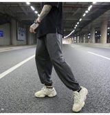 high street loose fit drawstring pants casual spring new trousers black sportswear jogger pants fashion hip hop clothing for men unique joggers style 1498