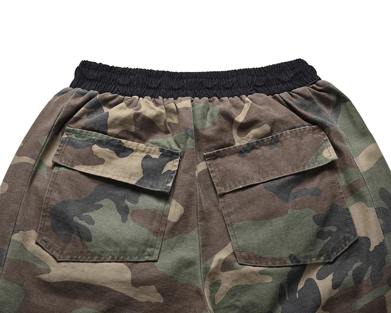 camouflage cargo pants men vintage side multi pocket button mens camou straight trousers streetwear military overalls for male unique cargo style 2103