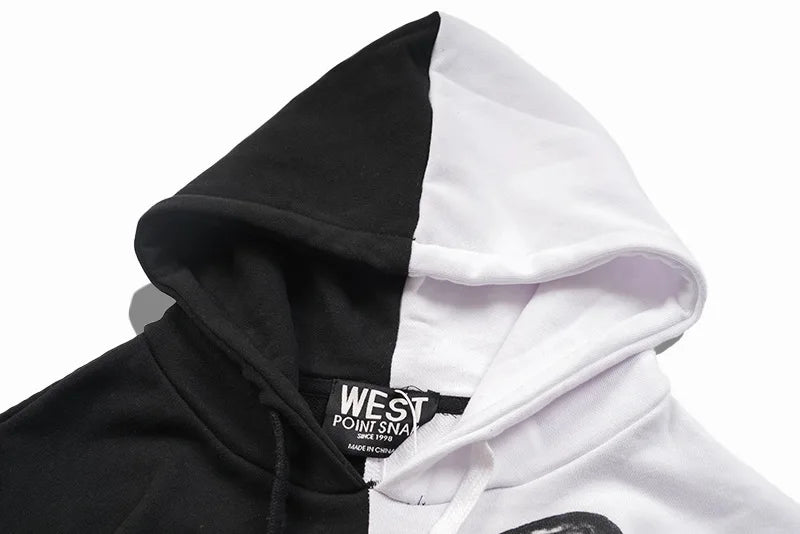 New Baolideng High Men Shark Teeth Yin Yang Hoodies Hoody Hooded Sweat