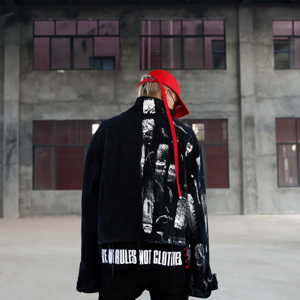 fashion premium casual design print material designer-irregular-hand-painted-ripped-denim-jacket-coat-mens-hip-hop-autumn-outerwear-fashion-black-jean-streetwear-jackets fit oversized streetwear style urban quality b726ac graphic hop style unisex image - hip high essential everyday wear streetwear design ID 18495