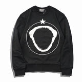 New 2019 Men Shark Teeth Bone Gentleman Hoodies Hoody Hooded Sweatshir