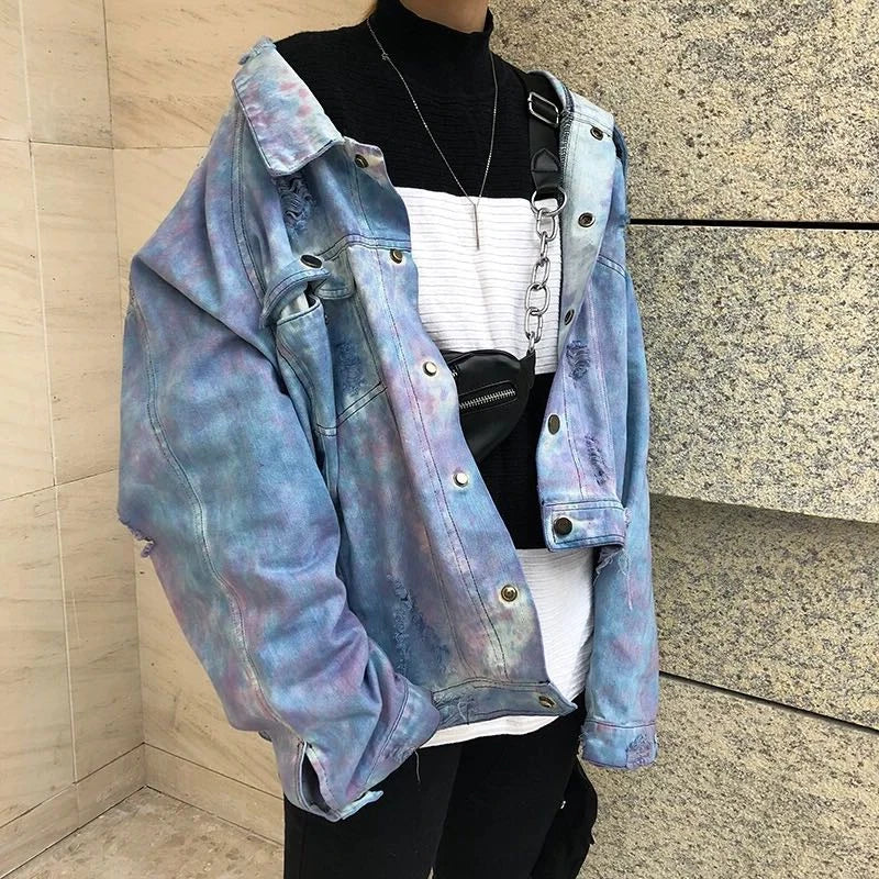 urban fashion featuring high street destroyed washed jean jackets coat men casual single breasted denim streetwear new fashion hip hop outerwear jacket design – premium quality jacket for men
