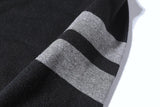 leather varsity streetwear knit with bold stitching, fall/winter pullover for urban outfits, men’s streetwear clothing piece 