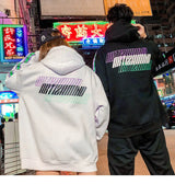Men Hip Hop Hoodie Sweatshirt Drunk Illusion Chinese Character Hoodie Streetwear Casual Black Hooded Pullover Cotton Autumn 2023