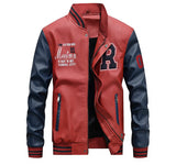 Embroidery Baseball Jackets Mens Fashion Pu Leather Coats 2018 New Hip Hop Streetwear Winter Warm Bomber Jacket Outwear