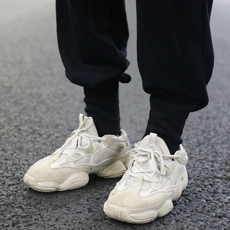 high street loose drawstring pants casual autumn new trousers black sportswear jogger pants fashion hip hop clothing for men casual joggers