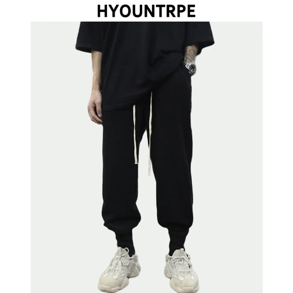 mens casual sweatpant elastic waist streetwear men women track drawstring pants new fashion trousers hip hop joggers sweatpants streetwear sweatpants