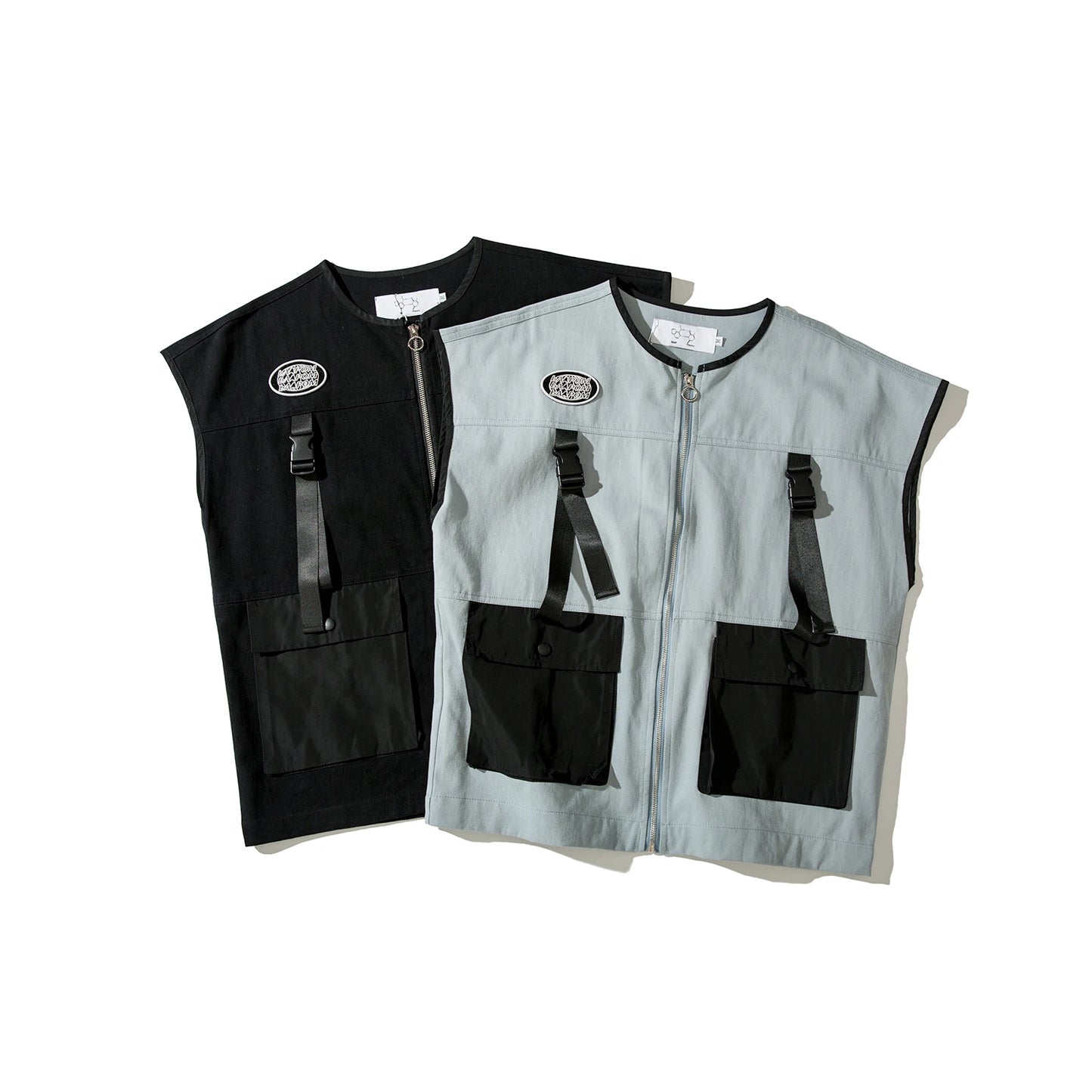 high hop essential design unisex everyday image streetwear hip fashion material style graphic wear print 90b68b casual - premium oversized urban 2018-new-hip-hop-vest-coat-mens-fashion-streetwear-cargo-back-pockets-military-jacket-zipper-oversize-tactical-vests-sweatshirts quality style fit streetwear design ID 46299