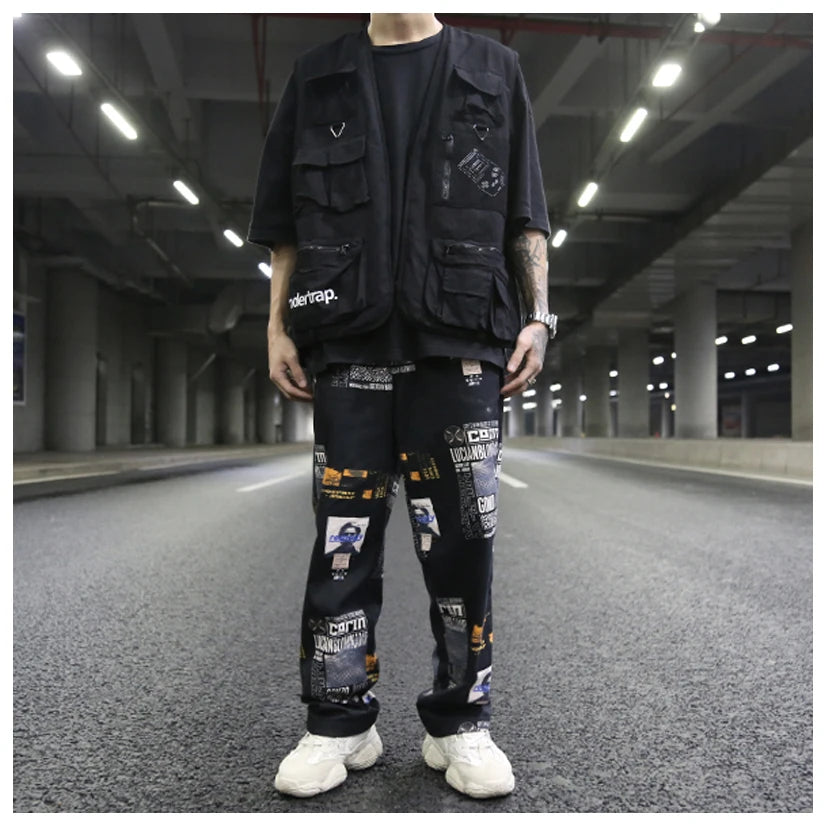 streetwear jacket featuring high street pockets vests men letter cargo waistcoat zipper military jacket 2018 new hip hop streetwear tactical vest sweatshirt design – premium quality jacket for men