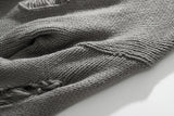 techwear flame knit sweater with structured oversized fit, ideal for cold streetwear layers, men’s streetwear clothing piece 