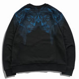 New Baoliden High Men Double Blue Portrait Kenye Hoodies Hoody Hooded