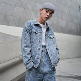 mens embroidery denim jackets fashion turn down collar long sleeve jean outerwear new spring casual streetwear jeans nan jack - variant style 944d94 for streetwear fashion