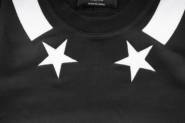 New Baolideng Men Collar Embroidered Star Stripe Hoodies Hoody Hooded