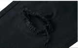 knee ripped hole biker jeans men denim destroyed slim fit zippers jeans fashion trousers black streetwear hip hop pants jogger unique joggers style 4309