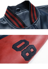Embroidery Baseball Jackets Mens Fashion Pu Leather Coats 2018 New Hip Hop Streetwear Winter Warm Bomber Jacket Outwear