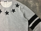 New High Men Embroidery Star Stripes Gentleman Hoodies Hoody Hooded Sw