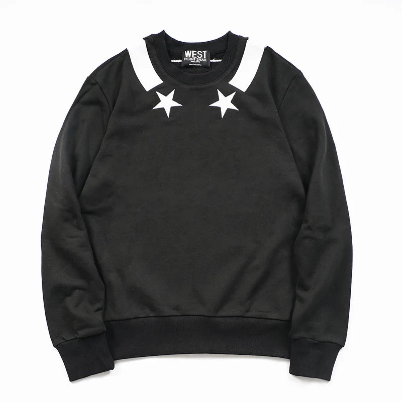 New Baolideng Men Collar Embroidered Star Stripe Hoodies Hoody Hooded