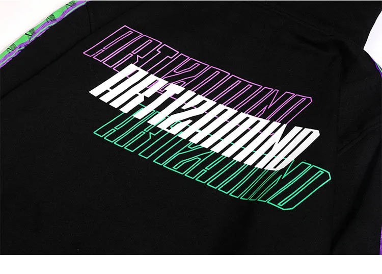 Men Hip Hop Hoodie Sweatshirt Drunk Illusion Chinese Character Hoodie Streetwear Casual Black Hooded Pullover Cotton Autumn 2023