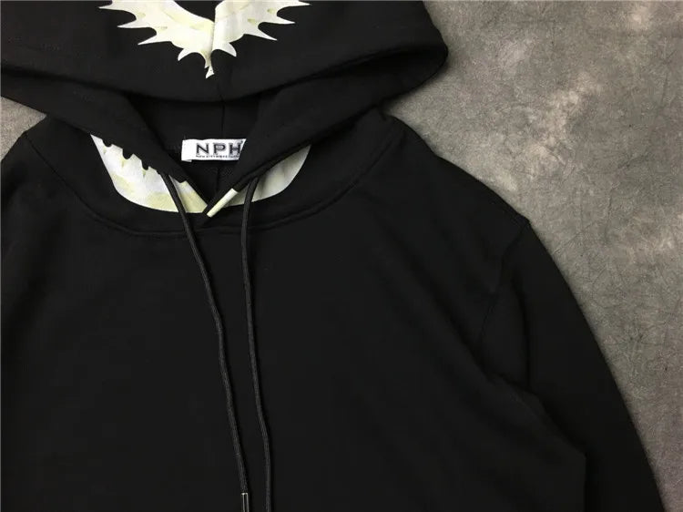 New Baolideng Men Shark Teeth Gentleman Hoodies Hoody Hooded Sweatshir