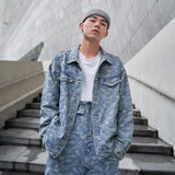 mens embroidery denim jackets fashion turn down collar long sleeve jean outerwear new spring casual streetwear jeans blue jac - variant style 8ba233 for streetwear fashion