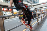hip hop ribbons cargo pants men joggers pants streetwear men 2023 fashion mens elastic waist pant ribbons cotton black hw203 unique joggers style 2425