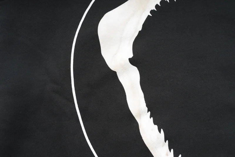 New 2019 Men Shark Teeth Bone Gentleman Hoodies Hoody Hooded Sweatshir