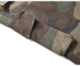 mens camouflage hip hop pants bottom button pockets cargo trousers fashion elastic waist drawstring sportswear streetwear jogger unique joggers style 3446