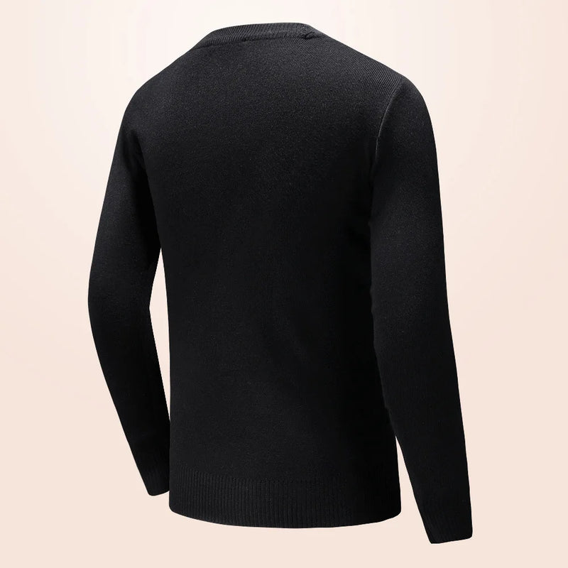 varsity flame pullover for men with bold graphic knit design, perfect for 2025 fashion, street fashion menswear trend for sea