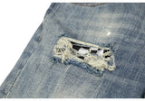 high street fashion destroyed jeans mens knee hole patchwork plaid ripped slim biker jeans new hip hop zipper pants joggers unique joggers style 4219