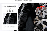 retro black embroidery jacket outwear men vintage skull floral mens jackets and coats japanese streetwear hip hop bomber nan  - variant style 52e58c for streetwear fashion